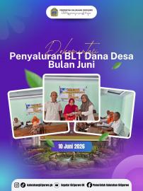 Pemerintah Kalurahan Giripurwo Salurkan BLT Dana Desa Tahap VI Periode Bulan Juni Tahun 2026